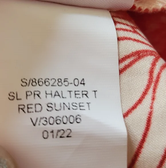 NWT Banana Republic Factory Red Sunset Satin Twist Neck Halter Tank Top XL - Picture 12 of 14